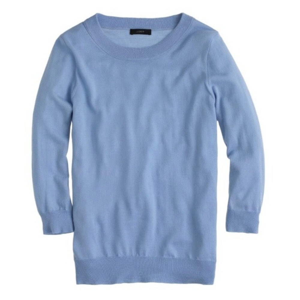 J Crew tippi sweater, periwinkle, merino, x-small